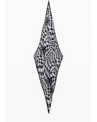 Desigual - Tartan Scarf, Polyester - Lyst