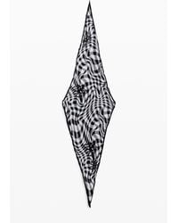 Desigual - Tartan Scarf, Polyester - Lyst