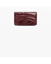 Desigual - Kleine Glänzende Geldbörse Schleife, Damen, Polyurethan, Rot - Lyst