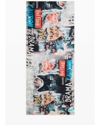 Desigual - Rectangular Patterned Foulard, Viscose - Lyst
