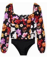 Desigual - M. Christian Lacroix Floral Bodysuit - Lyst