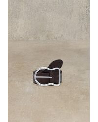 Desigual - Wide Leather Buckle Belt, Cow Leather - Lyst