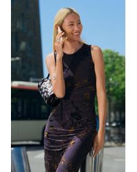 Desigual - Flocked Midi Dress, Polyester - Lyst