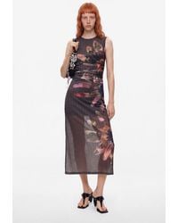 Desigual - Floral Print Dress, Polyester - Lyst