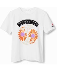 Desigual - "save Nature" Floral T-shirt - Lyst