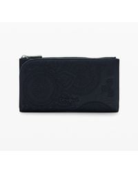 Desigual - Large Embroidered Wallet, Polyurethane - Lyst