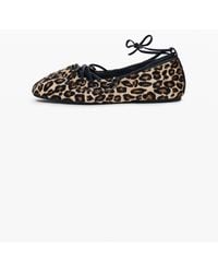 Desigual - Leather Print Ballerina, Cow Leather - Lyst