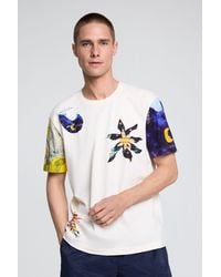 Desigual - Cosmos Print T-Shirt, Cotton - Lyst
