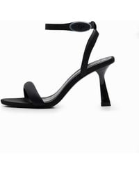 Desigual - Ankle Strap Heeled Sandal, Polyester - Lyst