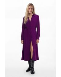 Desigual - Long Shirt Dress, Polyester - Lyst