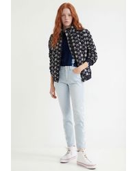 Desigual - Striped Skinny Jeans, Cotton - Lyst