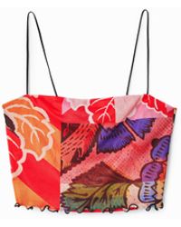 Desigual - M. Christian Lacroix Crop Top, Polyester - Lyst
