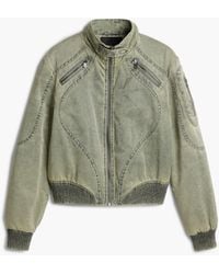Desigual - Short Jacket With Waistband - Lyst