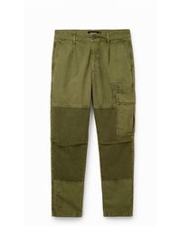 Desigual - Patchwork Cargo Trousers - Lyst
