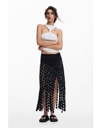 Desigual - Open-Structure Circle Sarong Skirt - Lyst