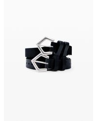 Desigual - Double Leather Belt - Lyst