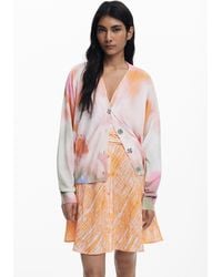 Desigual - Cardigan Floreale Tie-Dye - Lyst