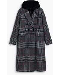 Desigual - Tartan Coat With Hood - Lyst