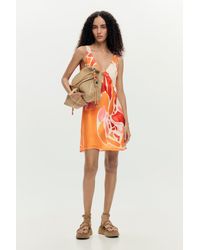 Desigual - Strappy Petal Dress, Polyester - Lyst