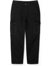 Desigual - Patchwork Cargo Trousers, Cotton - Lyst