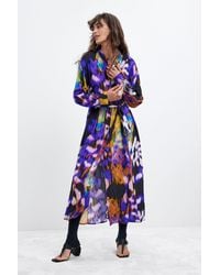 Desigual - Long-Sleeved Dress M. C. Lacroix, Viscose - Lyst