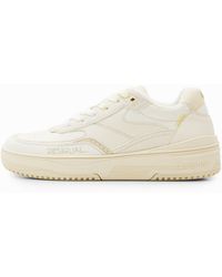 Desigual - Retro Patchwork Split Leather Sneakers - Lyst
