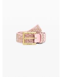 Desigual - Studded Leather Belt Masha Popova, Cow Leather - Lyst