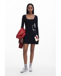 Desigual - Short Floral Dress, Viscose - Lyst