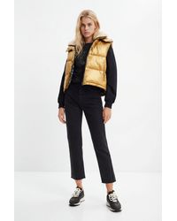 Desigual - Straight Cropped Jeans, Cotton - Lyst