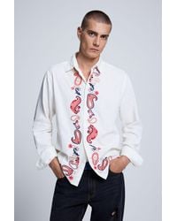 Desigual - Embroidered Shirt, Cotton - Lyst