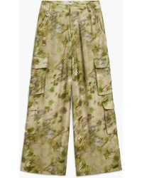 Desigual - Collina Strada Satin Cargo Pants - Lyst