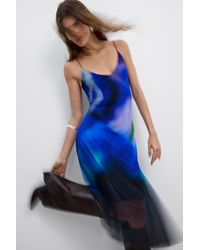Desigual - Asymmetrical Slip Dress M C Lacroix, Polyester - Lyst