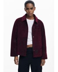 Desigual - Textured Short Coat - Lyst