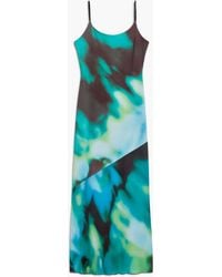 Desigual - Tie-Dye Strappy Dress, Polyester - Lyst