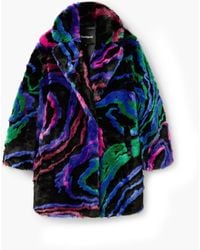 Desigual - M. Christian Lacroix Fur-Effect Coat - Lyst