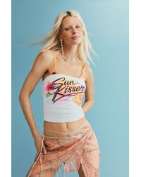 Desigual - Strapless Top, Cotton - Lyst