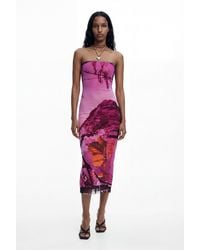 Desigual - Dress Designed By Mr. Christian Lacroix, Polyester - Lyst