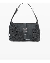 Desigual - Medium Bag With Flower Appliqués, Cotton - Lyst