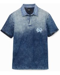 Desigual - Tropical Dégradé Polo Shirt - Lyst