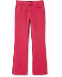 Desigual - Plain Flare Jeans, Cotton - Lyst