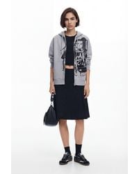 Desigual - Printed Zipper Sweatshirt M. Christian Lacroix - Lyst