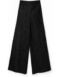Desigual - Pantalón Encaje Transparencias - Lyst