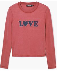 Desigual - T-Shirt I Love Cotton - Lyst