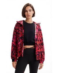 Desigual - Short Butterfly Sport Jacket, Polyamide - Lyst