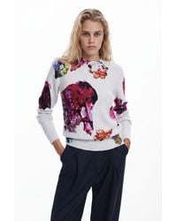 Desigual - Floral Sweater M. Christian Lacroix - Lyst