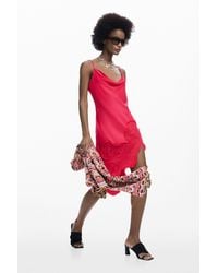 Desigual - Asymmetrical Slip Dress, Viscose - Lyst