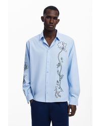 Desigual - Langarmhemd Mit Stickereien - Lyst