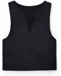 Desigual - Short Stretch Sport Top, Polyamide - Lyst