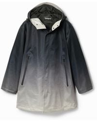 Desigual - Dégradé Hooded Parka, Polyester - Lyst