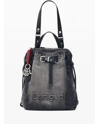 Desigual - Medium Denim Backpack - Lyst